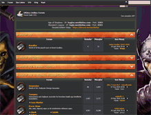 Tablet Screenshot of forum.worldofuo.com